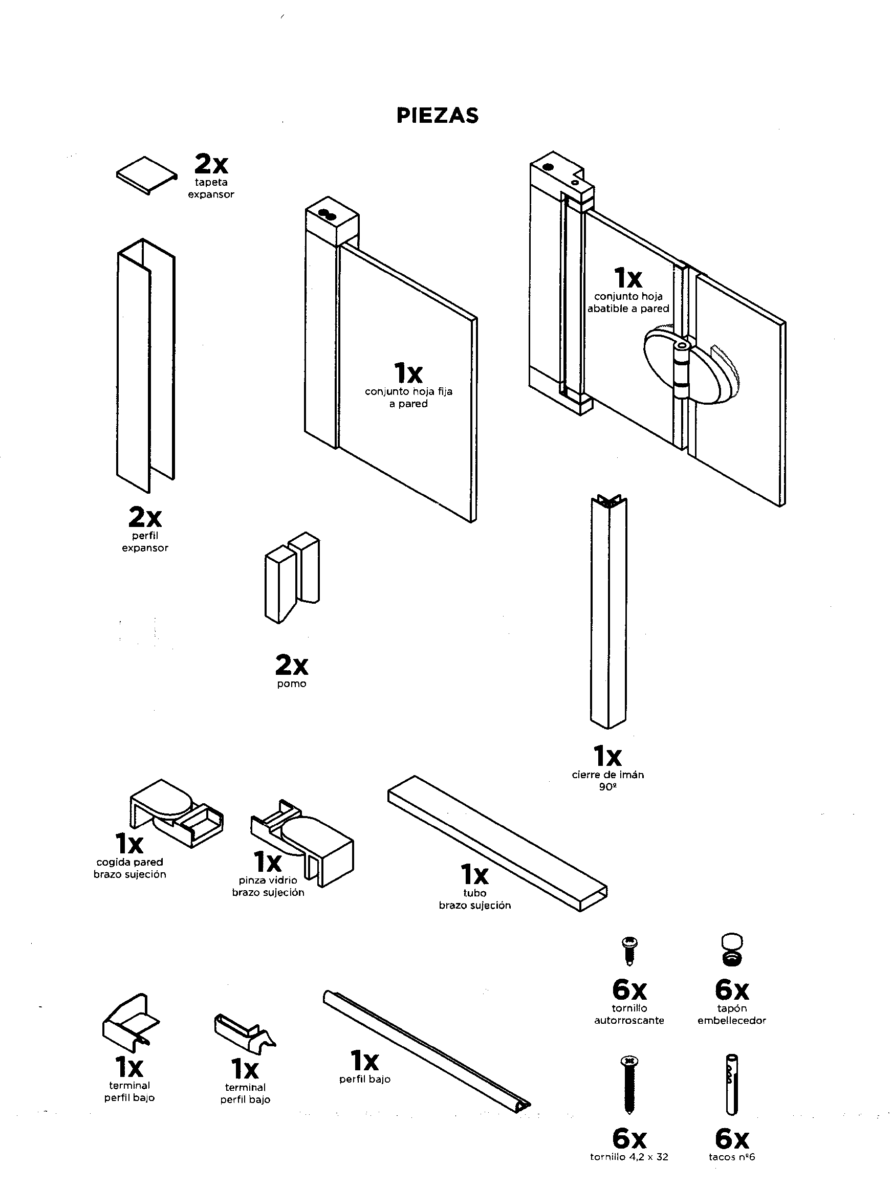 material de montaje