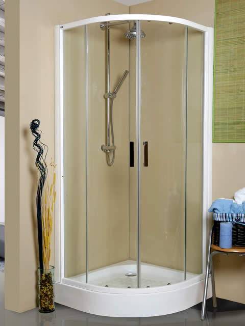 semicircular 4 hojas en cristal