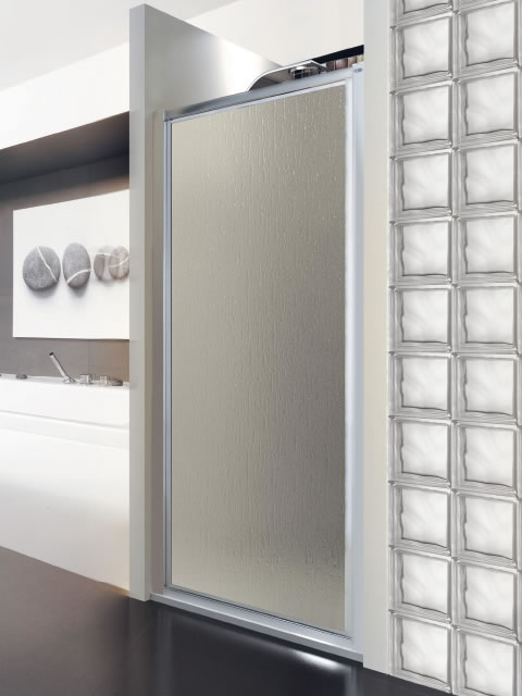 mampara una puerta abatible