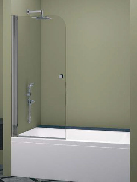 mampara una hoja abatible en cromo