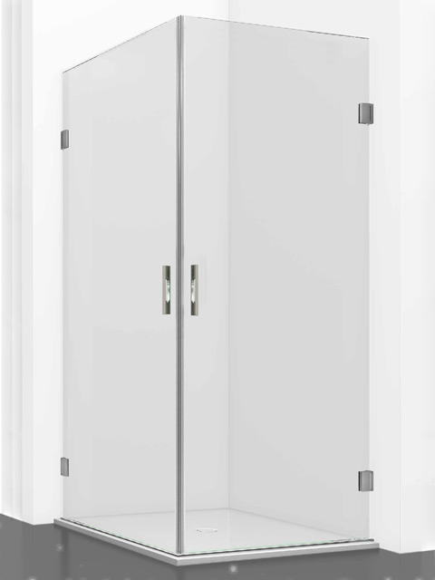 2 puertas abatibles en ángulo