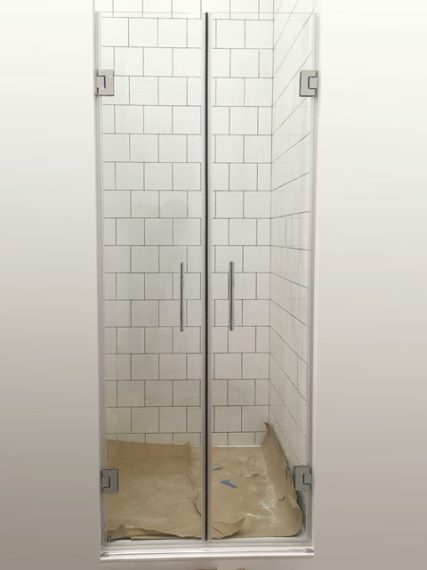 Frontal ducha o bañera 2 hojas abatibles