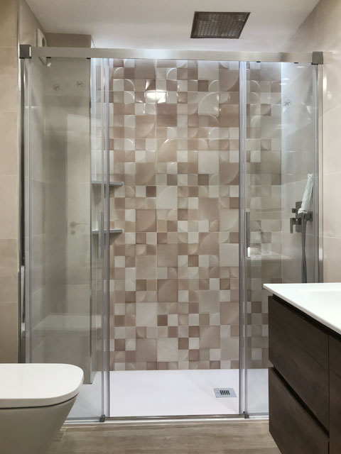 dos fijos + dos puertas correderas abierta