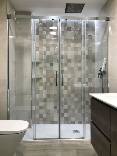 dos fijos + dos puertas correderas