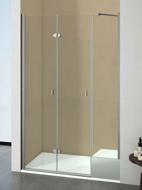 frontal 2 puertas plegables con fijo sobre escalón