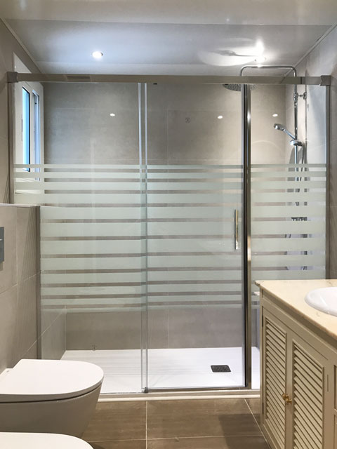 en cristal decorado Rayas