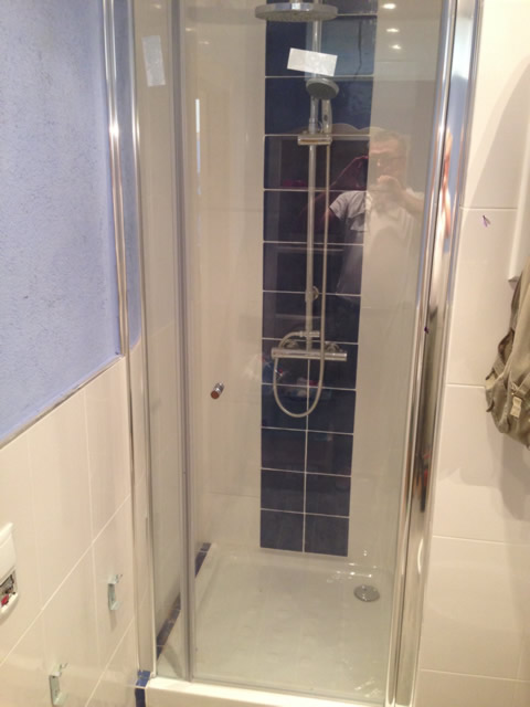 mampara recien montada