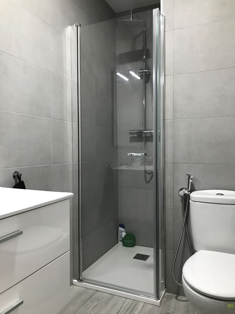 mampara recien montada