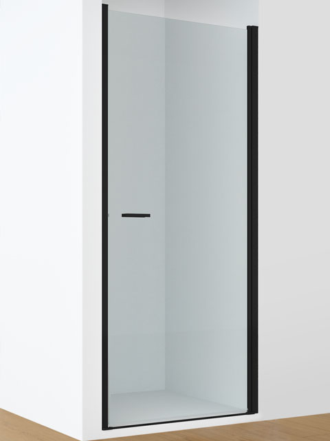 una puerta en negro mate