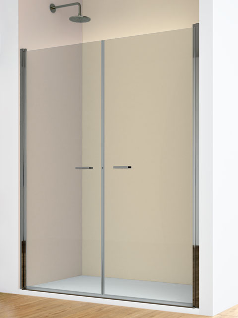 Mampara dos hojas abatibles