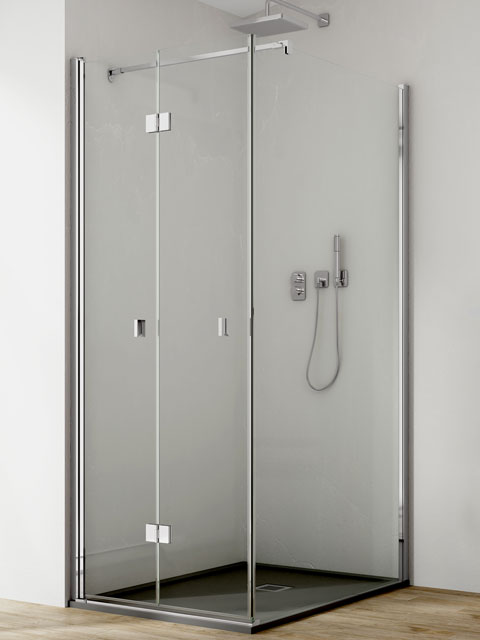 dos hojas plegables y lateral fijo derecho